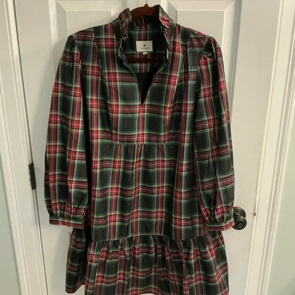 NWOT Tuckernuck Highland Tartan Palmerston dress sz XL Holiday Christmas - Picture 2 of 7